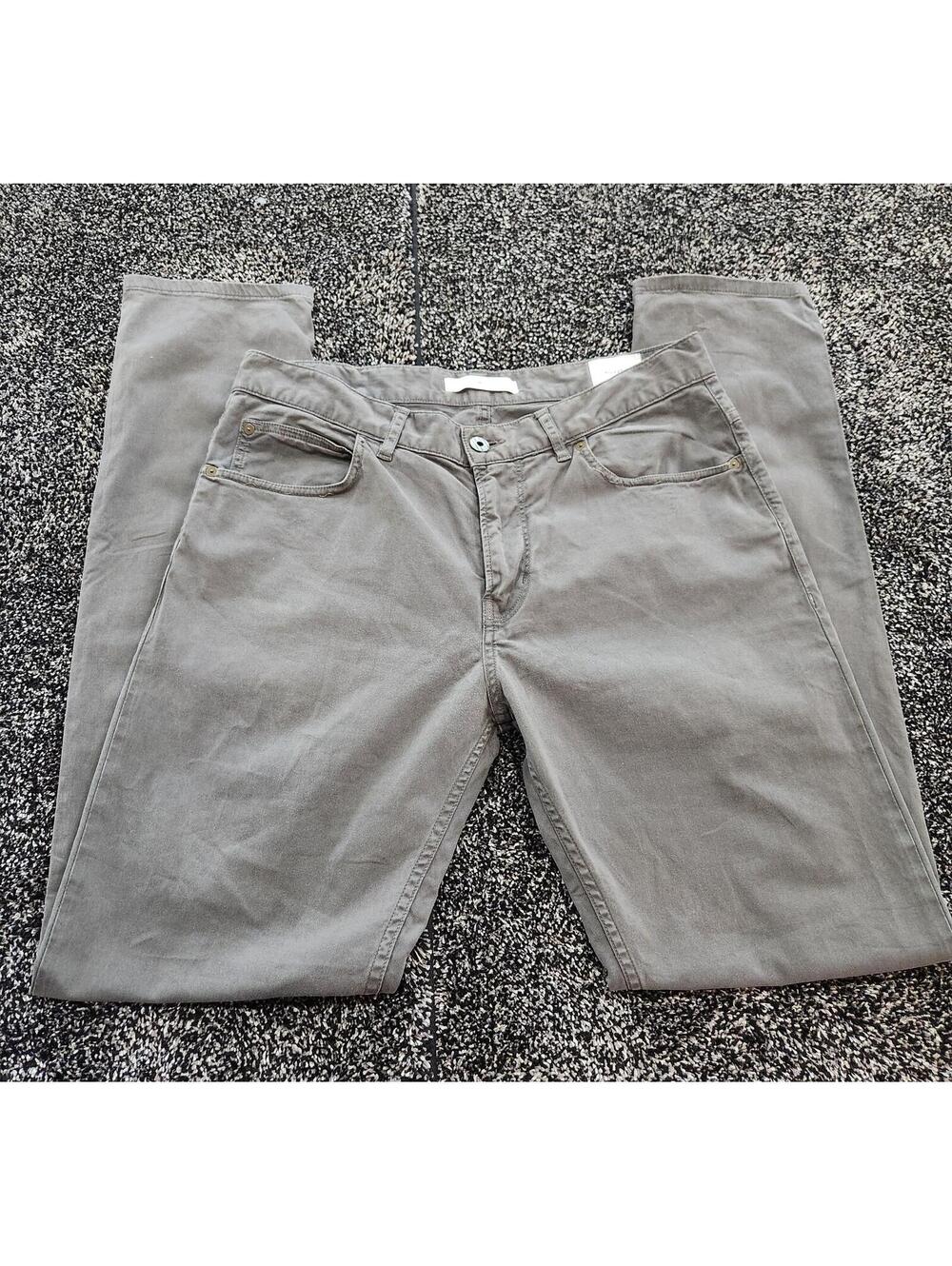 Billy Reid Chino Pants Men's Size 33 Slim Cut Gray Brown S23 MSL-ALA 5-Pocket
